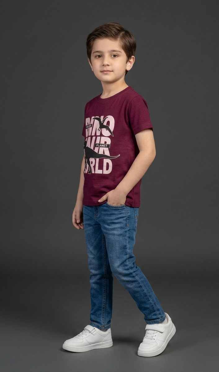Boys Dinosaur World Tee