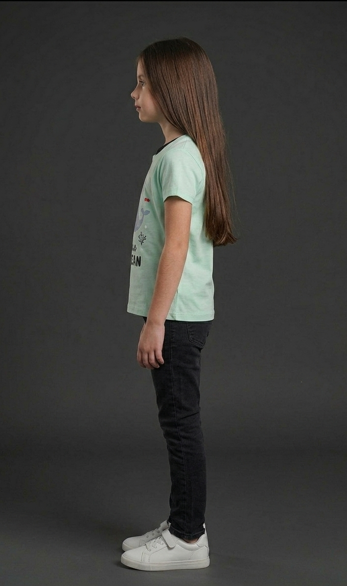 Girls Hello Ocean Tee