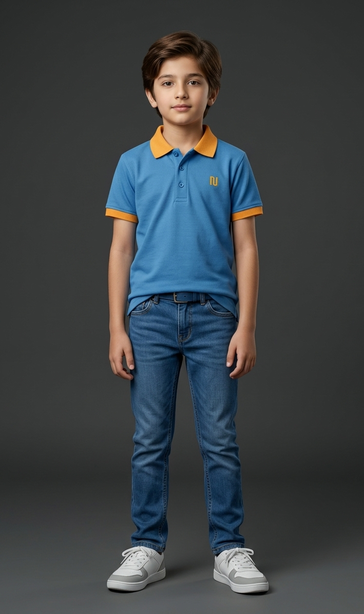 Boys Light Blue Polo