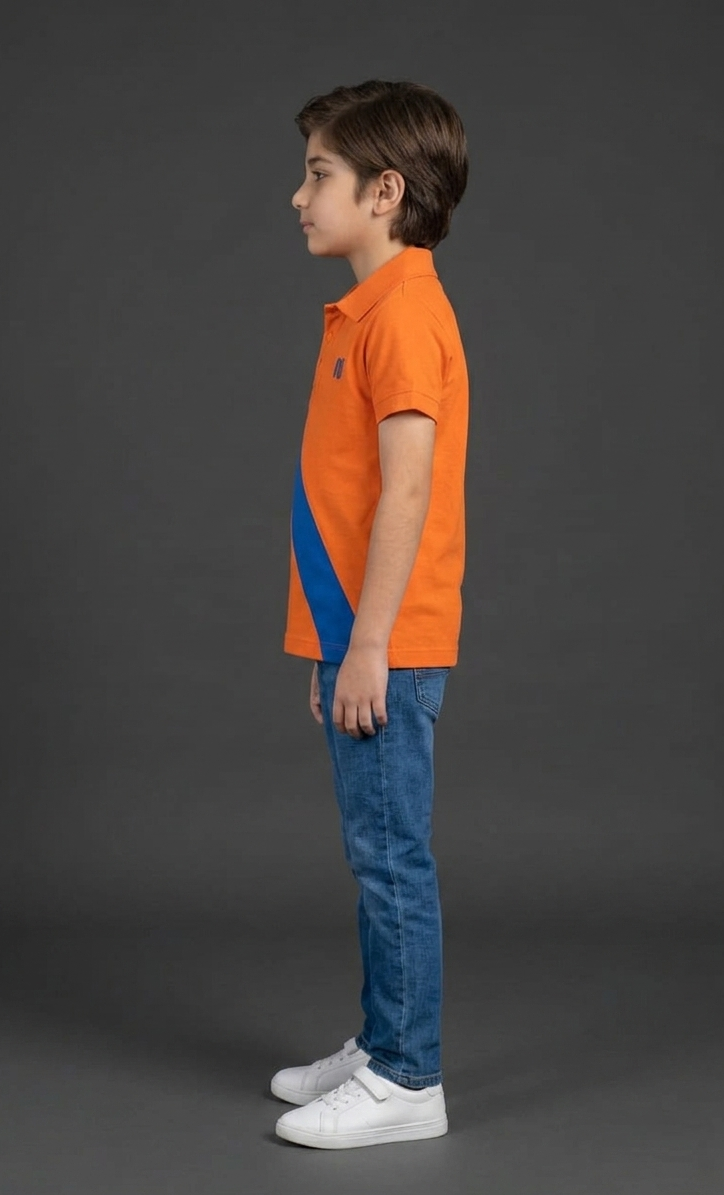 Boys Orange Polo