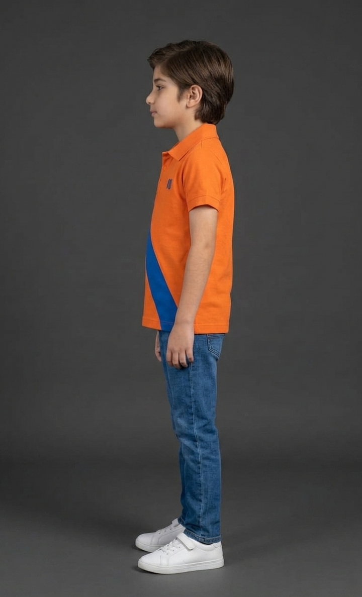 Boys Orange Polo