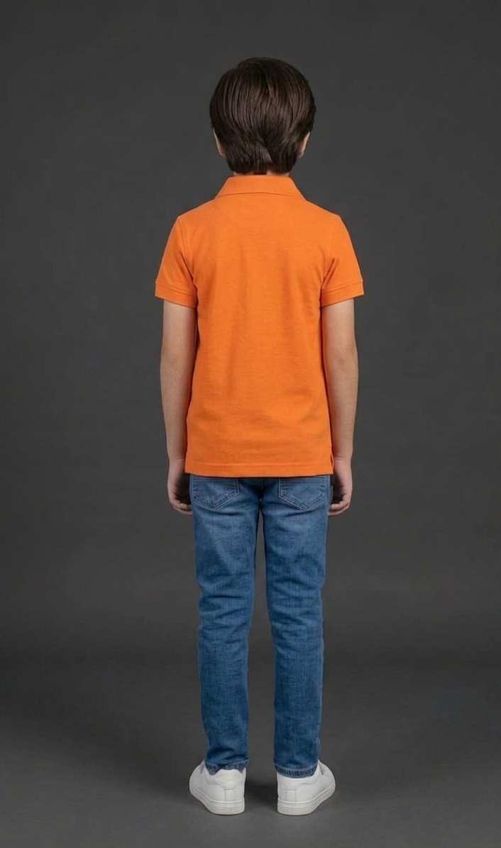Boys Orange Polo