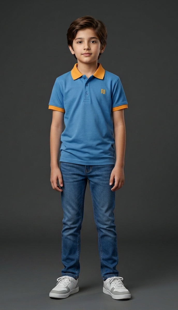 Boys Light Blue Polo